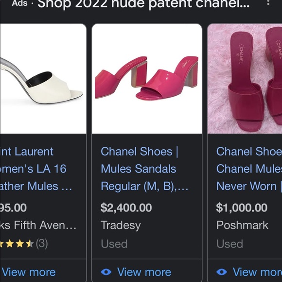 Chanel Mules | Chanel Cruise 2022 patent leather nude size 38 - Picture 12 of 16